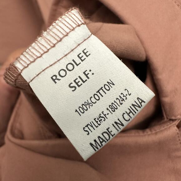 Roolee Jumpsuit Womens Large Short Sleeve Button Front Pockets One Piece Romper - Picture 13 of 14